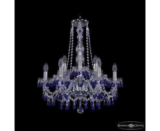 Подвесная люстра Bohemia Ivele Crystal 1410/6+3/195/h-63 Ni V3001