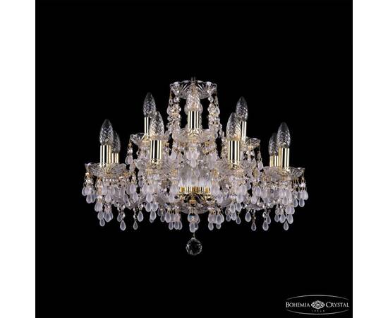 Подвесная люстра Bohemia Ivele Crystal 1410/8+4/195 G V0300
