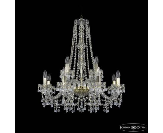 Подвесная люстра Bohemia Ivele Crystal 1410/8+4/240/h-74 G V0300