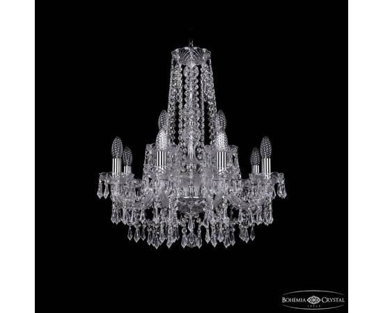 Подвесная люстра Bohemia Ivele Crystal 1403/8+4/195/h-60 Ni