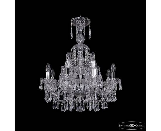 Подвесная люстра Bohemia Ivele Crystal 1403/8+4/195/XL-65 Ni