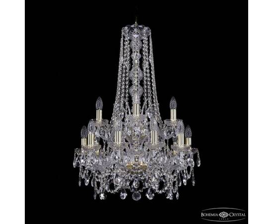 Подвесная люстра Bohemia Ivele Crystal 1411/10+5/195/h-83/2d G