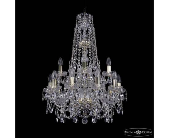 Подвесная люстра Bohemia Ivele Crystal 1411/10+5/195/XL-80/2d G