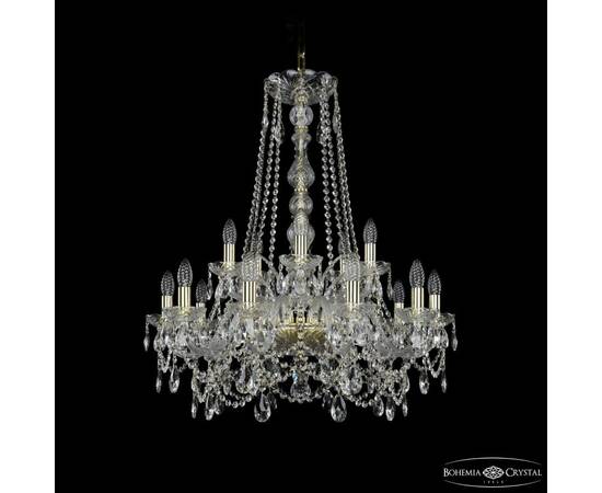 Подвесная люстра Bohemia Ivele Crystal 1411/10+5/240/h-84 G