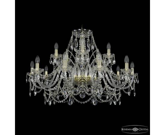 Подвесная люстра Bohemia Ivele Crystal 1411/10+5/360 G