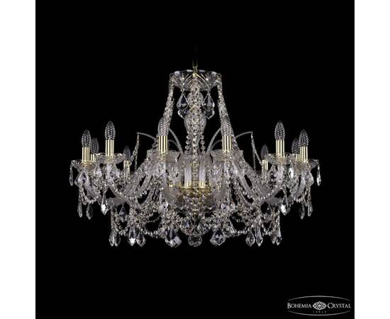 Подвесная люстра Bohemia Ivele Crystal 1411/12/300 G Leafs