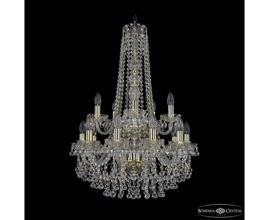 Подвесная люстра Bohemia Ivele Crystal 1409/10+5/195/h-83/2d G