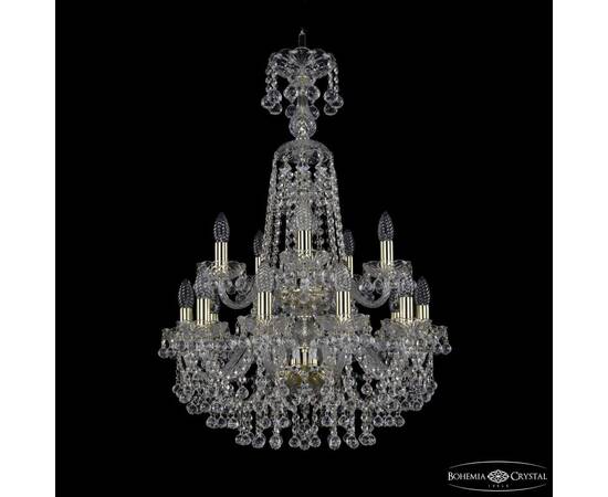 Подвесная люстра Bohemia Ivele Crystal 1409/10+5/195/XL-83/2d G