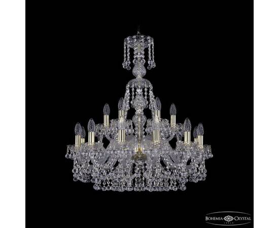 Подвесная люстра Bohemia Ivele Crystal 1409/12+6/240/XL-76 G