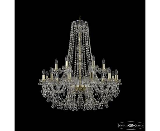 Подвесная люстра Bohemia Ivele Crystal 1409/12+6/300/h-95 G
