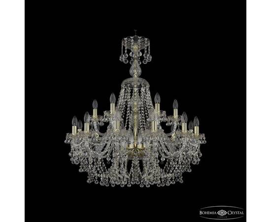 Подвесная люстра Bohemia Ivele Crystal 1409/12+6/300/XL-95 G