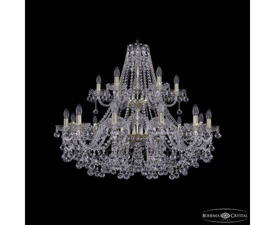 Подвесная люстра Bohemia Ivele Crystal 1409/12+6/360/2d G