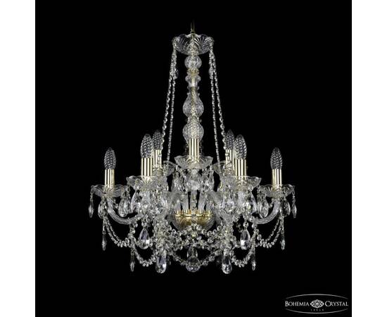 Подвесная люстра Bohemia Ivele Crystal 1411/6+3/195/h-66 G