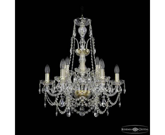 Подвесная люстра Bohemia Ivele Crystal 1411/6+3/195/XL-65 G