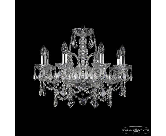 Подвесная люстра Bohemia Ivele Crystal 1411/8/195 Ni Leafs