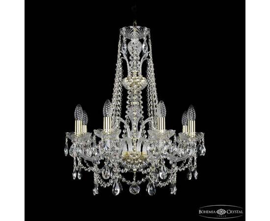 Подвесная люстра Bohemia Ivele Crystal 1411/8/195/XL-65 G