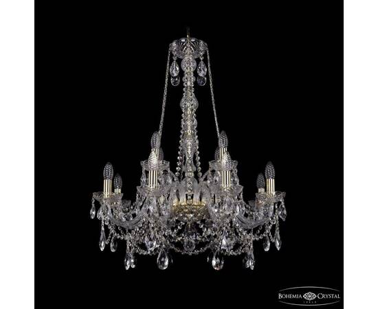 Подвесная люстра Bohemia Ivele Crystal 1411/8+4/240/h-83 G