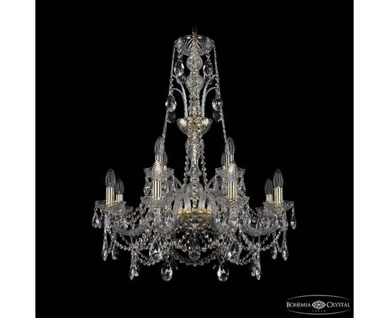 Подвесная люстра Bohemia Ivele Crystal 1411/8+4/240/XL-83 G
