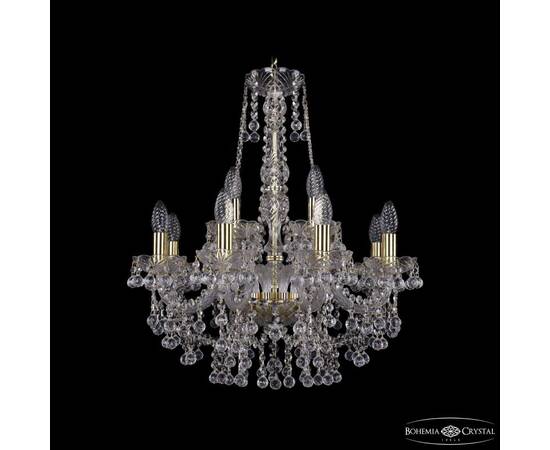 Подвесная люстра Bohemia Ivele Crystal 1409/8+4/195/h-62 G