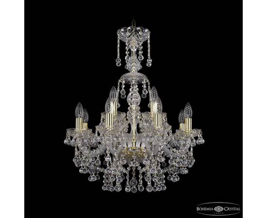 Подвесная люстра Bohemia Ivele Crystal 1409/8+4/195/XL-68 G