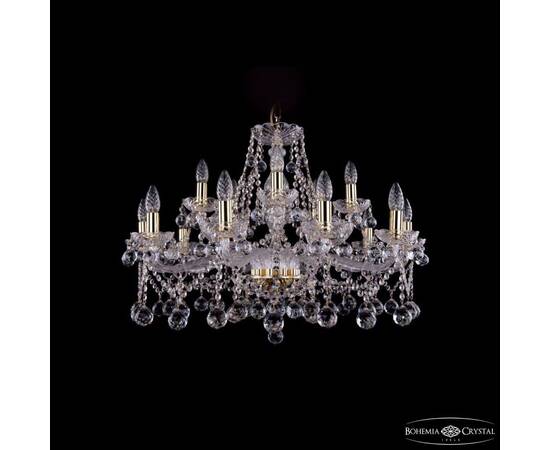 Подвесная люстра Bohemia Ivele Crystal 1413/10+5/300 G Balls