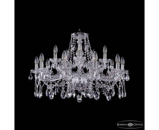 Подвесная люстра Bohemia Ivele Crystal 1413/10+5/300 Ni