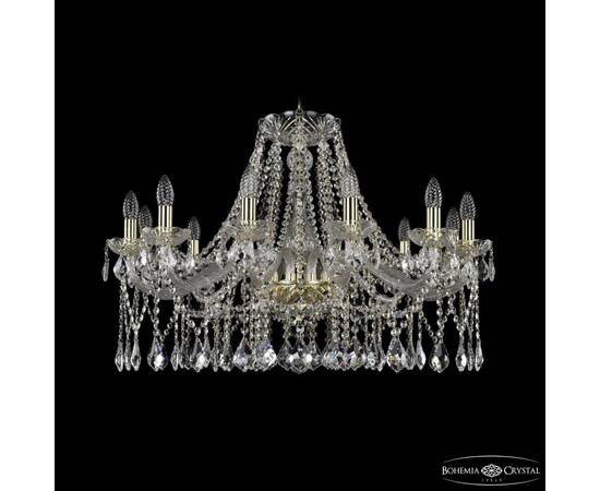 Подвесная люстра Bohemia Ivele Crystal 1413/12/300 G Leafs