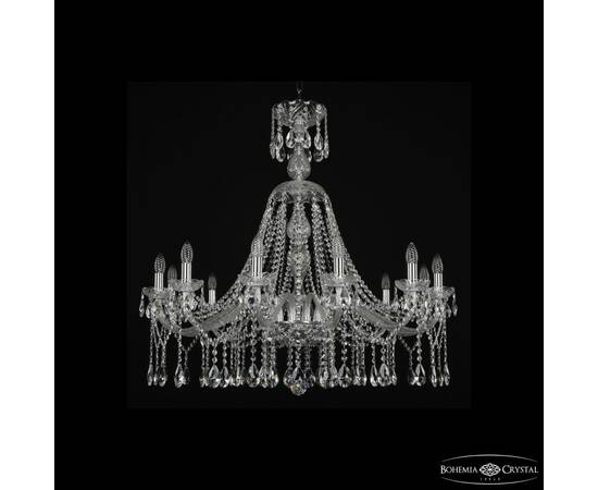 Подвесная люстра Bohemia Ivele Crystal 1413/12/360/XL-100 Ni