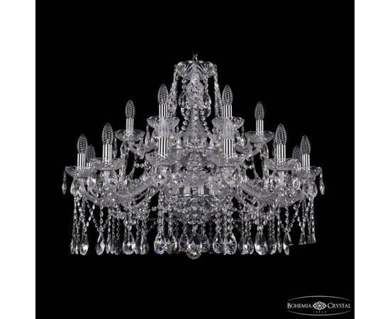 Подвесная люстра Bohemia Ivele Crystal 1413/12+6/300/2d Ni