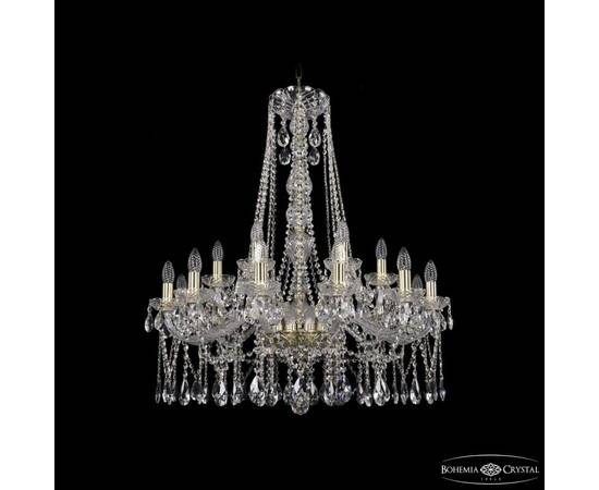 Подвесная люстра Bohemia Ivele Crystal 1413/12+6/300/h-95 G