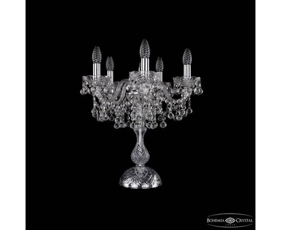 Настольная лампа Bohemia Ivele Crystal 1409L/5/141-47 Ni
