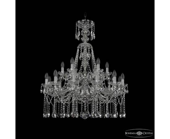 Подвесная люстра Bohemia Ivele Crystal 1413/12+6/300/XL-96/2d Ni