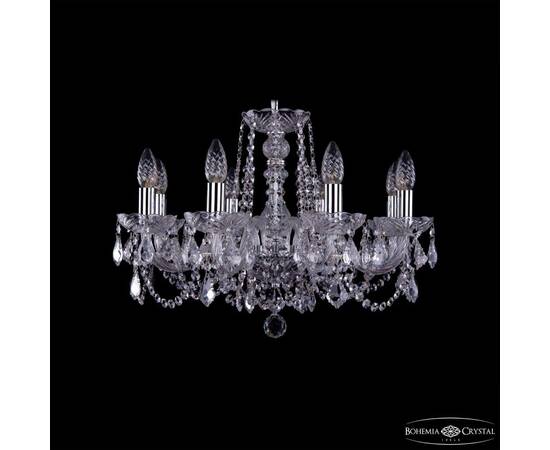 Подвесная люстра Bohemia Ivele Crystal 1402/8/195 Ni Leafs