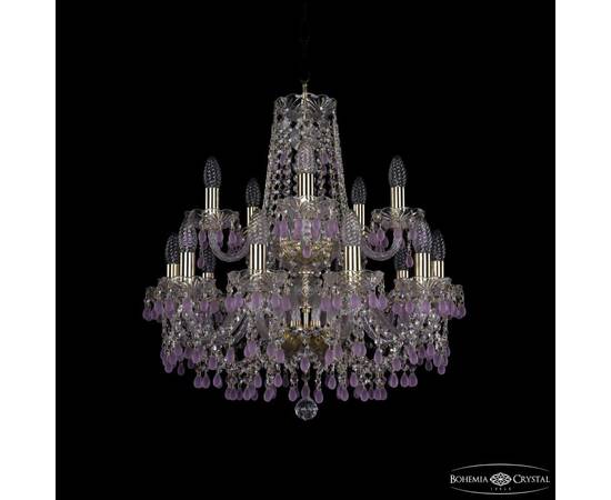 Подвесная люстра Bohemia Ivele Crystal 1410/10+5/195/2d G V7010