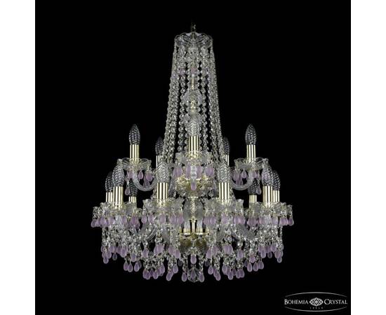 Подвесная люстра Bohemia Ivele Crystal 1410/10+5/195/h-74/2d G V7010