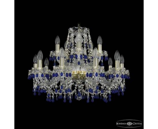 Подвесная люстра Bohemia Ivele Crystal 1410/10+5/240 G V3001