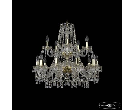 Подвесная люстра Bohemia Ivele Crystal 1410/10+5/240/2d G V0300