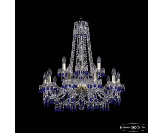 Подвесная люстра Bohemia Ivele Crystal 1410/10+5/240/h-75 G V3001