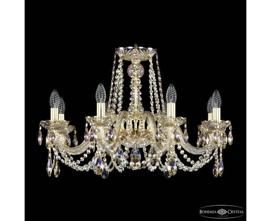 Подвесная люстра Bohemia Ivele Crystal 1402/8/240 G M801
