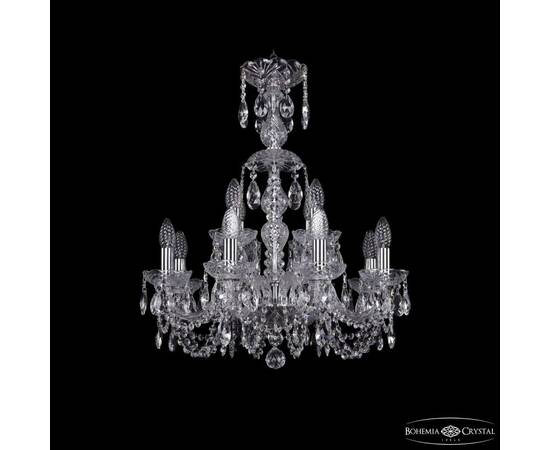 Подвесная люстра Bohemia Ivele Crystal 1402/8+4/195/XL-64 Ni