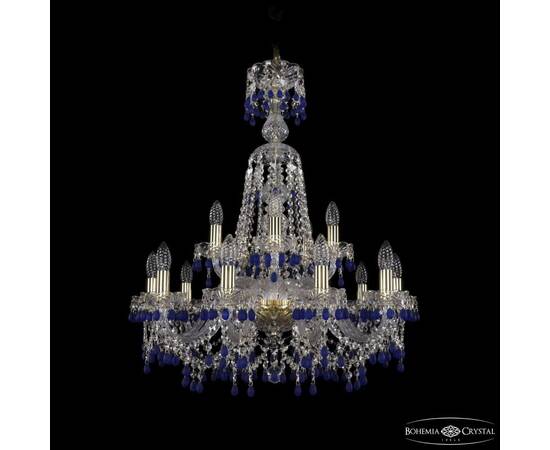 Подвесная люстра Bohemia Ivele Crystal 1410/10+5/240/XL-80 G V3001