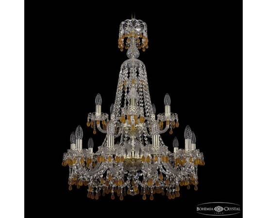 Подвесная люстра Bohemia Ivele Crystal 1410/10+5/240/XL-91/2d G V1003