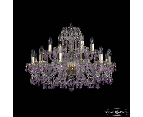 Подвесная люстра Bohemia Ivele Crystal 1410/12+6/240 G V7010