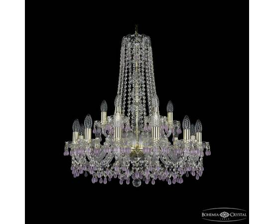Подвесная люстра Bohemia Ivele Crystal 1410/12+6/240/h-74 G V7010