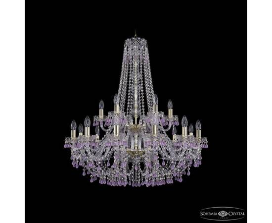Подвесная люстра Bohemia Ivele Crystal 1410/12+6/300/h-95/2d G V7010