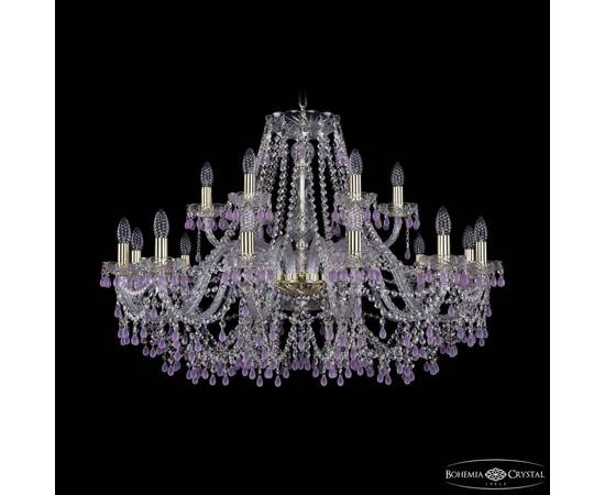 Подвесная люстра Bohemia Ivele Crystal 1410/12+6/360 G V7010