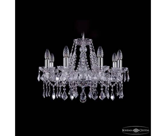 Подвесная люстра Bohemia Ivele Crystal 1413/8/200 Ni Leafs