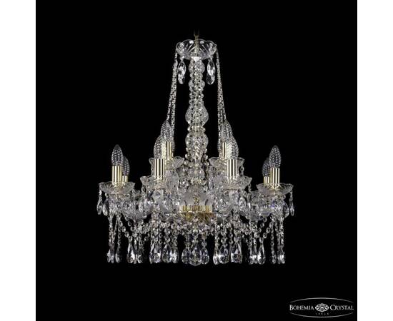 Подвесная люстра Bohemia Ivele Crystal 1413/8+4/200/h-66 G