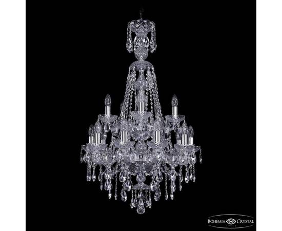 Подвесная люстра Bohemia Ivele Crystal 1415/10+5/200/XL-97/2d Ni