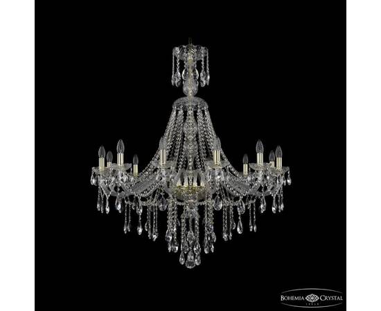 Подвесная люстра Bohemia Ivele Crystal 1415/12/360/XL-113 G